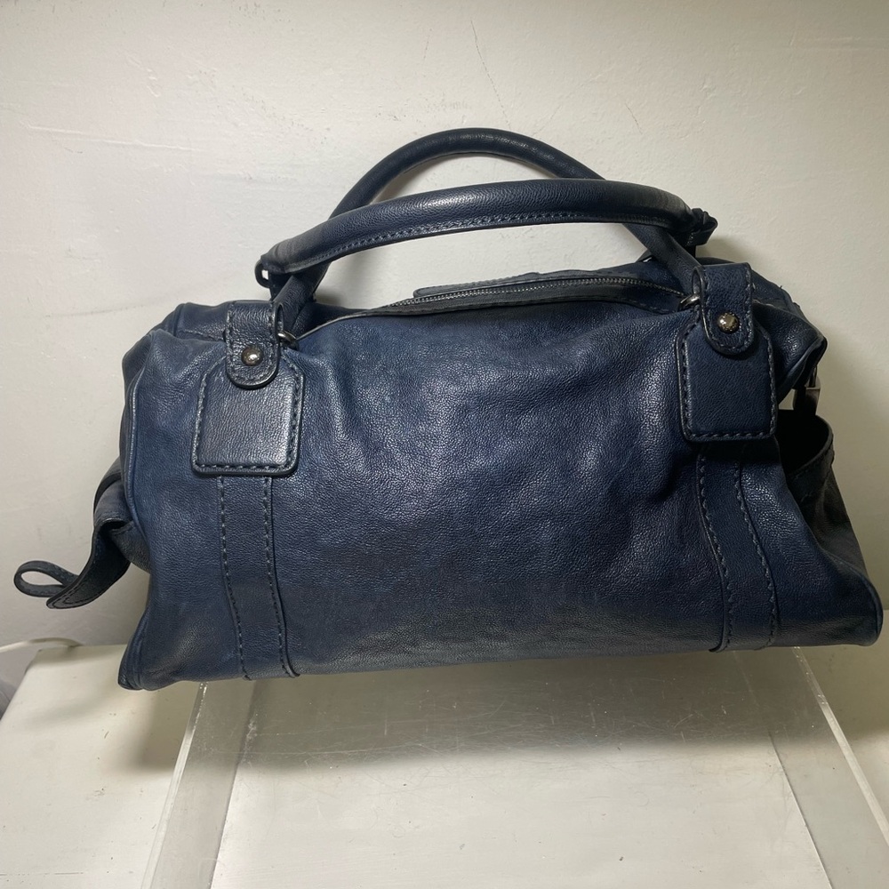 TOD’S bensenville pebbled leather designer handbag made in italy - Picture 6 of 15